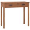 vidaXL Bureau 81x40x75 cm Bois de teck solide