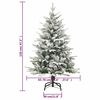 vidaXL Sapin de No&euml;l artificiel LED et flocons de neige 180 cm PVC PE