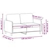 vidaXL Canap&eacute; &agrave; 2 places Gris fonc&eacute; 120 cm Tissu