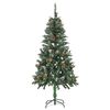 vidaXL Arbre de No&euml;l artificiel pr&eacute;-&eacute;clair&eacute;/boules pommes de pin 150cm