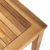 vidaXL Banc de jardin Naturel 110 x 64 x 76.5 cm Bois de teck solide