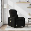 vidaXL Fauteuil inclinable de massage &eacute;lectrique noir tissu