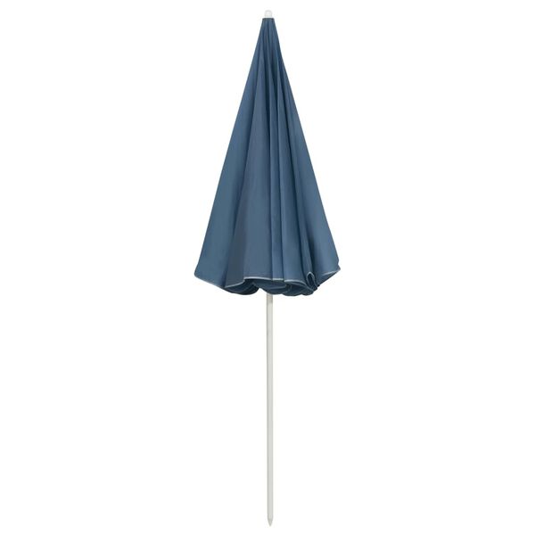 vidaXL Parasol de plage bleu 240 cm