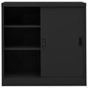 vidaXL Armoire de bureau porte coulissante Anthracite 90x40x90cm Acier