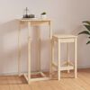 vidaXL Table de bar 60x60x110 cm Bois massif de pin