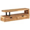 vidaXL Meuble TV (118-200) x 30 x 40 cm Bois massif d'acacia