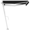 vidaXL Auvent automatique sur pied 300x250 cm anthracite