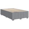 vidaXL Cadre de lit sans matelas gris clair tissu