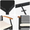 vidaXL Ensemble de salle &agrave; manger pour jardin 5 pcs Noir Rotin