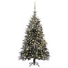 vidaXL Sapin de No&euml;l artificiel LED et flocons de neige 240 cm PVC PE
