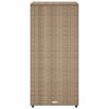 vidaXL Armoire de rangement de jardin beige 50x55x115cm résine tressée