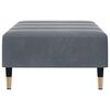 vidaXL Repose-pied gris fonc&eacute; 77x55x31 cm velours