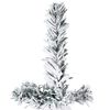vidaXL Demi sapin de No&euml;l artificiel mince avec neige floqu&eacute;e 210 cm