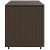 vidaXL Armoire de rangement jardin marron 110x55x60,5cm r&eacute;sine tress&eacute;e