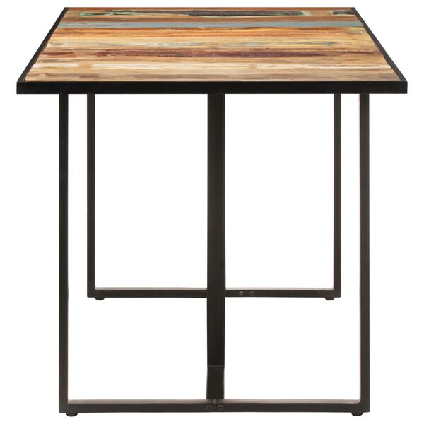 vidaXL Table de salle &agrave; manger 200 cm Bois de r&eacute;cup&eacute;ration massif