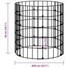 vidaXL Poteau &agrave; gabion circulaire Acier galvanis&eacute; &Oslash;50x50 cm