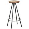 vidaXL Tabourets de bar lot de 4 bois massif de r&eacute;cup&eacute;ration