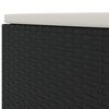 vidaXL Salon de jardin 6 pcs avec coussins Noir R&eacute;sine tress&eacute;e