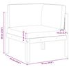 vidaXL Canapé d'angle de jardin avec coussins en bois d'acacia et corde