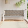 vidaXL Coussin de banc de jardin taupe 180x(50+50)x7 cm tissu oxford