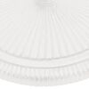 vidaXL Socle de parasol Blanc 45x45x30 cm Fonte