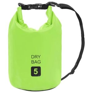 vidaXL Sac sec Vert 5 L PVC