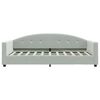 vidaXL Lit de jour gris clair 100x190 cm velours