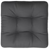 vidaXL Coussin de palette anthracite 58x58x10 cm tissu