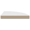 vidaXL &Eacute;tag&egrave;re d'angle flottante Blanc 35x35x3,8 cm MDF