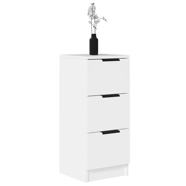 vidaXL Buffet Blanc 30x30x70 cm Bois d'ing&eacute;nierie