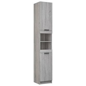 vidaXL Armoire de bain Sonoma gris 32x34x188,5 cm Bois d'ing&eacute;nierie