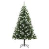 vidaXL Sapin de No&euml;l artificiel &agrave; charni&egrave;res avec neige floqu&eacute;e 150 cm