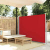 vidaXL Auvent latéral rétractable 160 x 500 cm Rouge