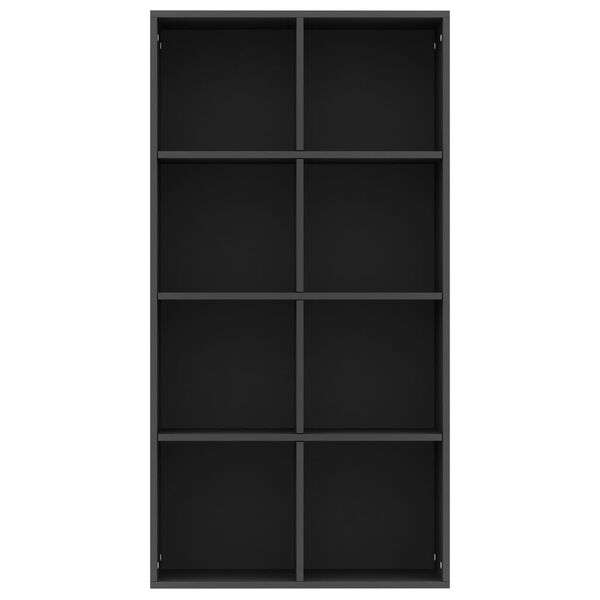 vidaXL Biblioth&egrave;que/Buffet Noir 66x30x130 cm Bois d'ing&eacute;nierie