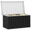 vidaXL Bo&icirc;te de rangement de jardin Anthracite 129x67x65 cm