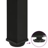 vidaXL Pieds de table console 4 pi&egrave;ces Noir 72-74 cm Acier