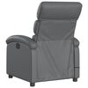 vidaXL Fauteuil de massage inclinable gris similicuir