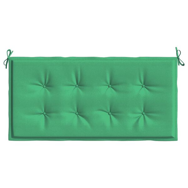 vidaXL Coussin de banc de jardin vert 120x50x4 cm tissu oxford
