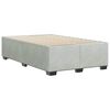vidaXL Cadre de lit sans matelas gris clair velours