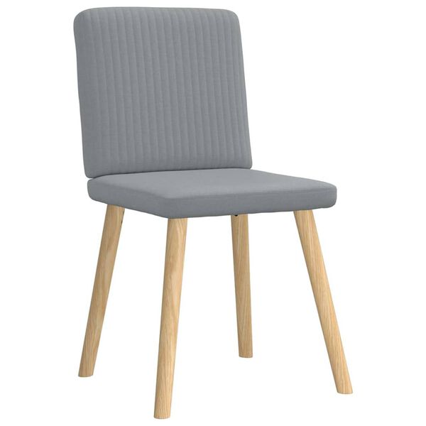 vidaXL Chaises à manger lot de 6 gris clair tissu