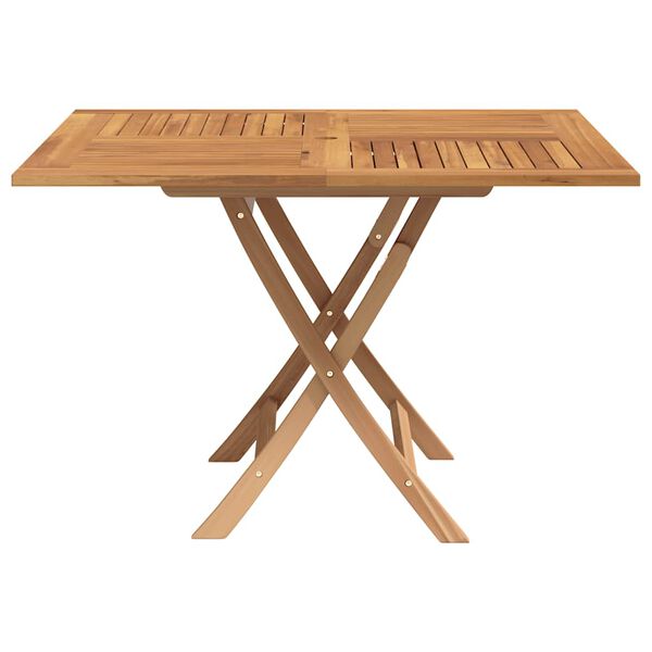 vidaXL Table pliable de jardin 110x110x75 cm bois massif de teck