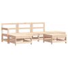vidaXL Salon de jardin 6 pcs Bois de pin massif
