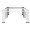 vidaXL Socle double pour lave-linge et s&egrave;che-linge blanc