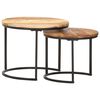 vidaXL Tables gigognes 2 pcs Bois d'acacia massif