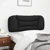 vidaXL Coussin de tête de lit Hvar noir 100 cm similicuir