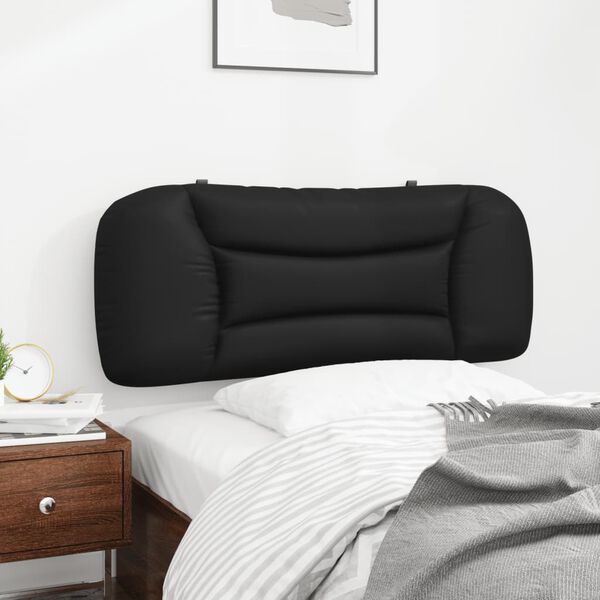 vidaXL Coussin de tête de lit Hvar noir 100 cm similicuir