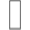 vidaXL &Eacute;tag&egrave;re &agrave; bois de chauffage Noir mat 80 x 28 x 222 cm Acier