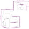 vidaXL Fauteuil inclinable de massage crème similicuir