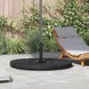vidaXL Socle de parasol en forme d'&eacute;ventail 4 pcs Noir