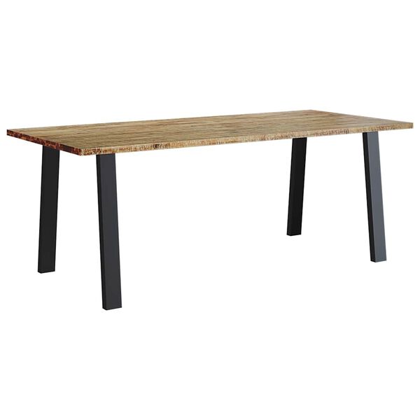 vidaXL Table &agrave; manger 200x90x75 cm bois d'acacia solide